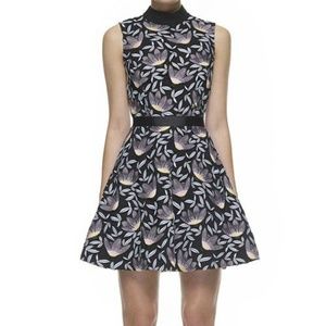 Self-portrait Blue Peony Mini Dress